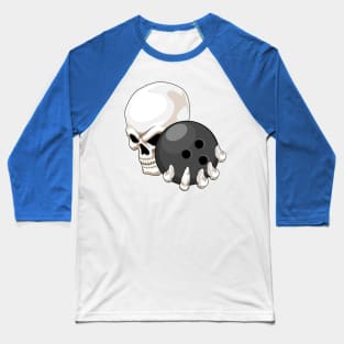 Skull Bowling Bowling ball Baseball T-Shirt